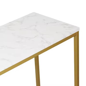 Modern Luxury Gold Metal Foyer Desk <strong>Console</strong> <strong>Table</strong> Simple Design for Entryway for Hotel Apartment Living Room <strong>Corner</strong> Furniture - Product Image 2
