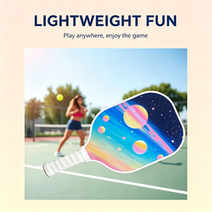 Juego de Palas de Pickleball con 4 Pelotas, Núcleo de Panal, Bolsa de Malla, Agarre Antideslizante, Forma Estándar, Diseño Moderno para Adultos, Todas las Estaciones - Product Image 4