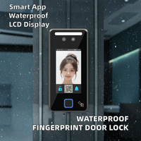 Sistema de Control de Acceso a Puertas con Teclado, Visión Nocturna, WiFi 4G, Almacenamiento en la Nube, IP65 Impermeable, Huella Dactilar, Tarjeta RFID, Aplicación Tuya