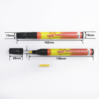 Stylo marqueur de réparation de rayures de peinture automobile permanent Fix It Pro, non toxique, imperméable, pointe pinceau oblique et plate, peinture transparente, emballé en sac OPP
