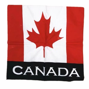 Pañuelo Deportivo Personalizado con Cualquier Bandera Nacional, Pañuelo Ecológico de Algodón con la Bandera de República Dominicana para Aficionados, Venta al Por Mayor - Product Image 2