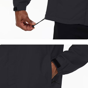 OEM Custom Color Softshell <b>Jacket</b> For <b>Men</b> <b>Lightweight</b> Sportswear With Full Zipper and Adjustable Material <b>Men</b> Softshell <b>Jacket</b> - Product Image 3