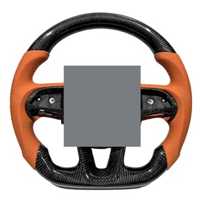 Volant sport en fibre de carbone et cuir, modèle 2025, pour Dodge Charger SRT 2020, sur mesure, 3 branches - Product Image 4