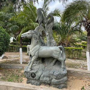 รูปปั้นแกะ<span class=keywords><strong>สลัก</strong></span>หินธรรมชาติสไตล์จีน ขนาดใหญ่ รูปสัตว์ 12 นักษัตร สำหรับตกแต่งสวนและวัด - Product Image 5