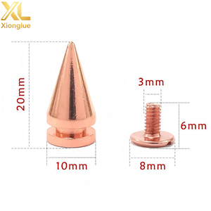 Remaches de Alta Calidad de 10x30mm, Remaches Negros de Níquel para Prendas, Remaches Metálicos con Puntas - Product Image 2