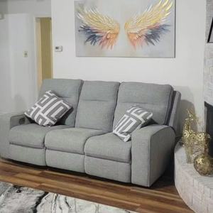 Pintura al Óleo sobre Lienzo de Alas de Ángel Panorámicas en Tono Beige Dorado, Arte Mural Texturizado 3D Hecho a Mano para Sala de Estar o Dormitorio - Product Image 3