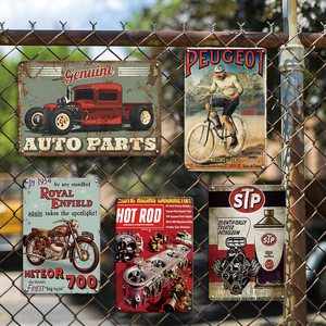 Letrero Metálico Vintage de Piezas de Automóviles, Decoración Retro para Pared de Garaje o Taller, Arte Mecánico para Bar o Cuarto de Hombre, para Entusiastas de Autos Clásicos - Product Image 3
