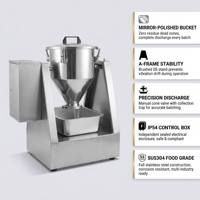 Mezcladora Industrial de Polvos Químicos y Especias con Tambor SUS304 de 5L a 40L, 0-33 RPM, para Mezcla en Seco de Grado Alimenticio
