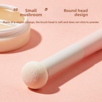Kuas Concealer Kecil dengan Kepala Spons, Kuas Kosmetik Portabel untuk Aplikasi Concealer