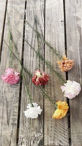 Mayorista Real Touch Clavel Alta Calidad Boda Hogar Flor Decorativa Látex Blanco Rosa Clavel Flor Artificial - Product Image 6