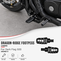 Repose-pieds larges antidérapants CNC pour moto XUAN LIN pour BENDA Dark Flag 500
