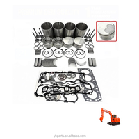 Untuk TOYOTA 2L 2LT Paket Perbaikan Overhaul Mesin, Ring Piston, Liner, Gasket, Bearing