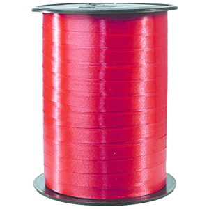 Clairefontaine Bolduc Pita Polipropilena Padat Gulungan Pita Dekoratif 500m X 0.7cm dengan Finishing Halus untuk Hadiah Kerajinan Merah (Model - Product Image 1