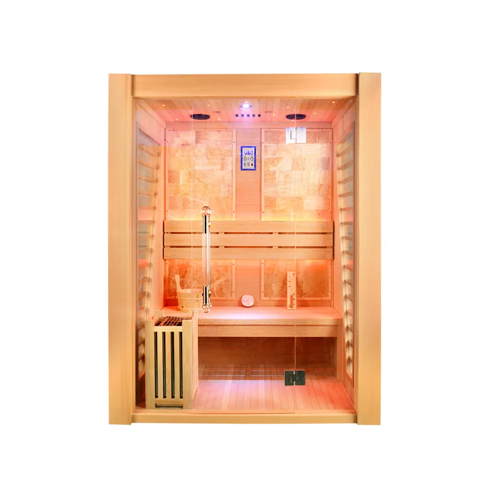 SMARTMAK 2 personnes traditionnel finlandais petit luxe Sauna intérieur à vapeur bois combustion haute technologie santé sauna