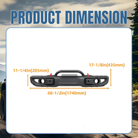 Pare-chocs avant de voiture, modification 10e anniversaire pour Wrangler JL 18-24, en fer, installation facile