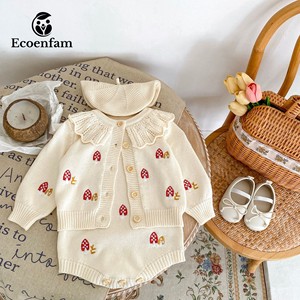 Ecoenfam – <span class=keywords><strong>Cardigan</strong></span> tricoté pour garçon de 0 à 3 ans, pull brodé à manches longues pour nouveau-né, vêtements en coton pour bébés filles - Product Image 1