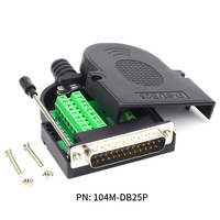 Connecteur mâle/femelle sans soudure D-SUB DB25, prix d'usine, adaptateur de carte de dérivation pour Module de Signal Terminal