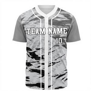 Dernier modèle de maillot de baseball unisexe sur mesure - Respirant, séchage rapide, manches courtes avec impression de logo personnalisé pour adultes - Product Image 1