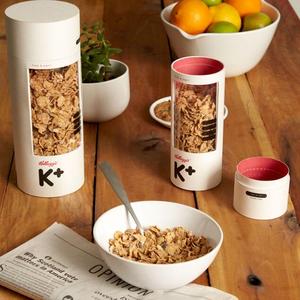 Cylinder packaging biodegradable box kraft paper cardboard tubes with pvc window