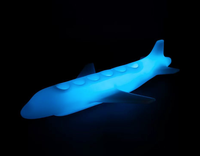 Support de Verre Lumineux LED Rechargeable en Forme d'Avion, Présentoir pour Bar, KTV, Décoration de Fête en Boîte de Nuit