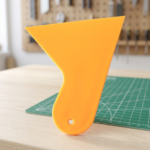 Espátula Triangular de Plástico Tipo Cuchillo con Mango para Aplicación de Adhesivos, Herramienta para Películas de Coche, Espesor de Hoja de 1.2mm, Limpieza de Vidrios - Product Image 2