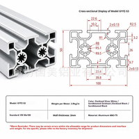 Profils en aluminium industriels personnalisés standard pour ligne d'assemblage, profilés d'extrusion industriels en aluminium