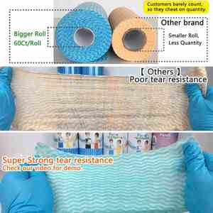 Serviettes jetables carrées unies pour salon de beauté, coiffure, manucure et esthétique - Super absorbantes et écologiques - Product Image 4