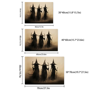 Nuovo arrivo decorazione della parete di Halloween zucca <span class=keywords><strong>casa</strong></span> stregata strega stampa su tela festiva di Halloween - Product Image 6