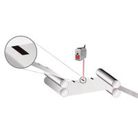 Sensor de Detección de Color Tipo Punto de Línea PC-WS3000P 24V 3m de Largo Alcance Fotoeléctrico Láser con Salida NPN para Diferencia de Color Micro