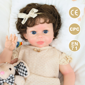 Poupée Bébé Fille 20 Pouces à Veines Visibles en Silicone Plein, Kit de Poupée <span class=keywords><strong>Reborn</strong></span> avec Peinture 3D de la Peau, Nouveau-né et Tout-petit – Meilleure Vente - Product Image 4