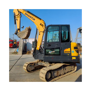 High Efficiency Shantui <b>Mini</b> Digger SE60 6Ton Crawler Excavator SE60 Good Condition Second-<b>Hand</b> Including Motor Engine for sale - Product Image 4