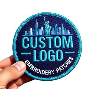 Fabbrica ChengYi, Patch Ricamate Personalizzate con MOQ Ridotto, Logo Personalizzato di <span class=keywords><strong>Grandi</strong></span> o Piccole Dimensioni, Portachiavi con Velcro, Badge per Abbigliamento - Product Image 1