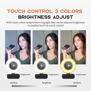 Cámara Web USB Anywii 1080p 60fps con Anillo de Luz y Enfoque Automático, Micrófono con Reducción de Ruido, Certificación FCC, CE, RoHS, Lista para Transmisión en Vivo, Disponible en Stock - Product Image 2