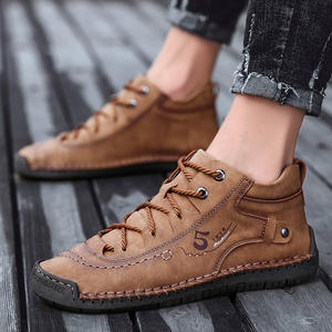 Botas Cortas de Moda para Hombre, Nuevas y Populares, Talla Grande, Botas de Cuero Casuales para Hombre - Product Image 3