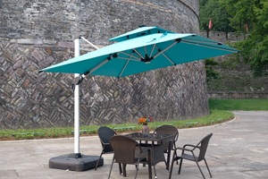 Personnalisé Extérieur En Aluminium Roma Parasol Parasol Moderne Design pour <span class=keywords><strong>Patio</strong></span> Jardin Café Hôtel & Parc En Gros - Product Image 4
