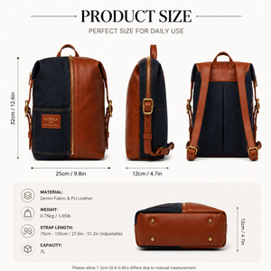Sacs à dos tendance de grande capacité pour hommes et femmes, fabriqués en matériau PU personnalisé, sont très populaires. - Product Image 6