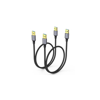 Cable USB Corto de Doble Cara, Macho a Macho