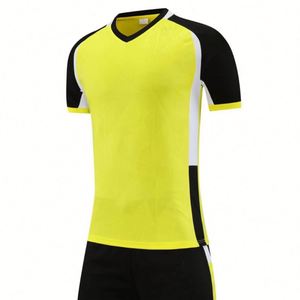 Conception de logo personnalisé, ensemble d'uniformes d'équipe de football, t-shirt de fitness respirant et à séchage rapide - Product Image 5