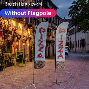 Entregado desde EE. UU. Bandera de plumas de <span class=keywords><strong>pizza</strong></span> Banderas de playa 60*240cm Tamaño M Blade Banners - Product Image 6