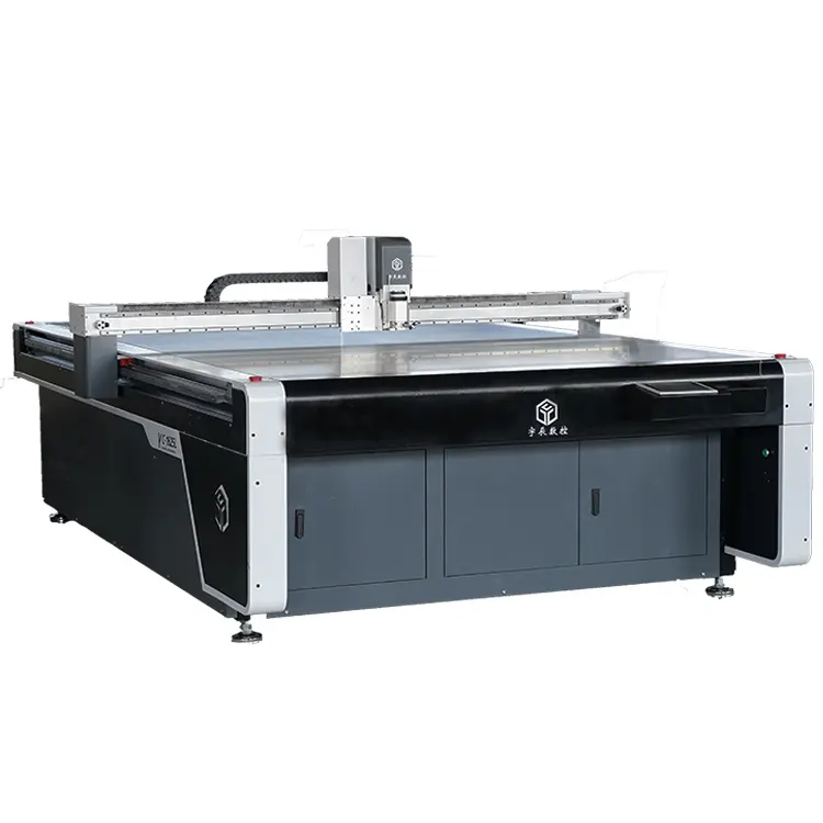 Cnc couro cortador plotter yuchen-1625 oscilante faca corte máquina