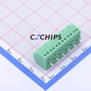 KF127S-5.08-6P Screw Terminal Block Through hole Component (THT),P=5.08mm Connector 1x6P 5.08mm Green Through Hole - Product Image 2