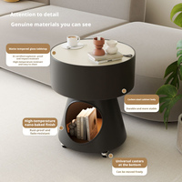 Table d'appoint moderne et portable pour chat avec roulettes, meuble de rangement multifonctionnel pour salon, chambre et canapé
