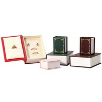 Scatola Portagioie H Mini Vintage Stile Libro, Ispirata a Instagram e Xiaohongshu, con Coperchio Magnetico a Ribalta per Bracciali e Collane