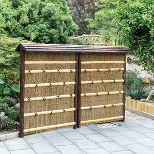 Clôture et écran en <span class=keywords><strong>bambou</strong></span>, soie et bois de style japonais pour la décoration de jardin, de cour et de paysage - Product Image 1