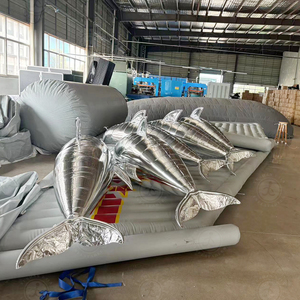 Outdoor Advertising Inflatable 2.2M Inflatable Remote Control Air Film Whale Air <strong>Flying</strong> <strong>Dolphin</strong> for Mall Opening Events - Product Image 5