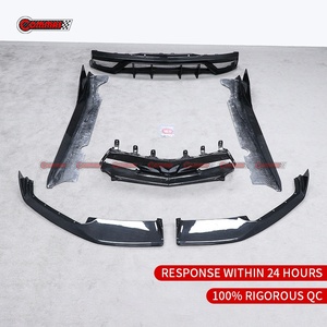 Kit carrosserie de haute qualité en fibre de carbone sèche, style AD, pour Chevrolet Corvette C8 : Lame avant, lame arrière et jupes latérales - Product Image 5