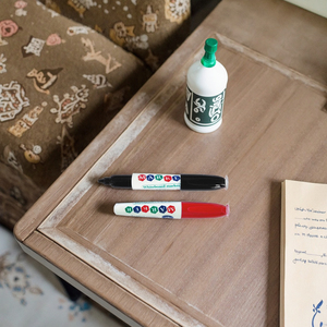 Cho Sw237 Mini Bảng Bút Đánh Dấu Cho Trẻ Em Học Sinh Khô Xóa 12 Màu Sắc Dual-Màu Sắc Vòng Toe Bàn Chải Tip - Product Image 4