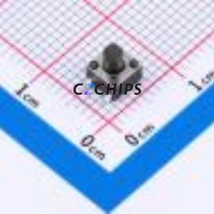 HX TS4550TP 250gf 009 Tactile Switch SMD-4P,4.5x4.5mm Switch Single Pole Single Throw Round Button 2.5N Vertical Mount - Product Image 1