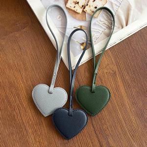 <b>Cute</b> Heart Charm for Purse Love Pendant <b>Keyring</b> Bag Accessories PU Key Heart Charms for Women Girls - Product Image 4