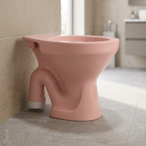EWC Cuvette de toilettes européenne en céramique marron Vitrosa rustique, avec siphon S/P à double chasse, design, ensemble complet - Product Image 2